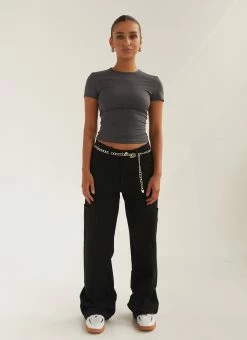 Silk X Peppermayo Solidify Me Baby Tee - Gunmetal Grey -Peppermayo Shop 3fa48ef7620e4795ba07757a25524c5b