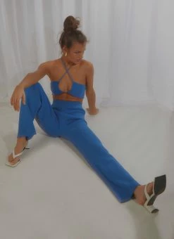 Peppermayo Exclusive Only Vice Knit Pants - Cobalt