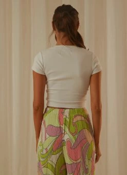 Wrangler Libra Baby Tee - White -Peppermayo Shop 4138769976134db886e9b395dd78b0ec