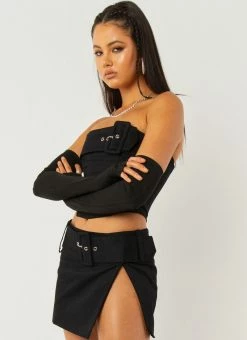 Peppermayo Exclusive Paten Bustier - Black