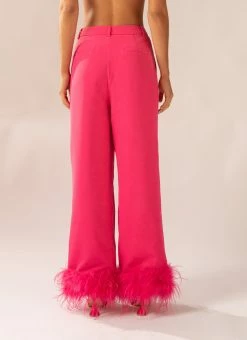 Peppermayo Exclusive Shake It Off Feather Pants - Magenta -Peppermayo Shop 48ab32954f5f410cb2693a503cf9b7e1