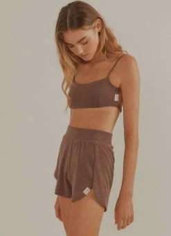 Vacancy Supply Sunbather Terry Crop - Choc Brown -Peppermayo Shop 48d83fa430bd4e9d924897e118c8c104