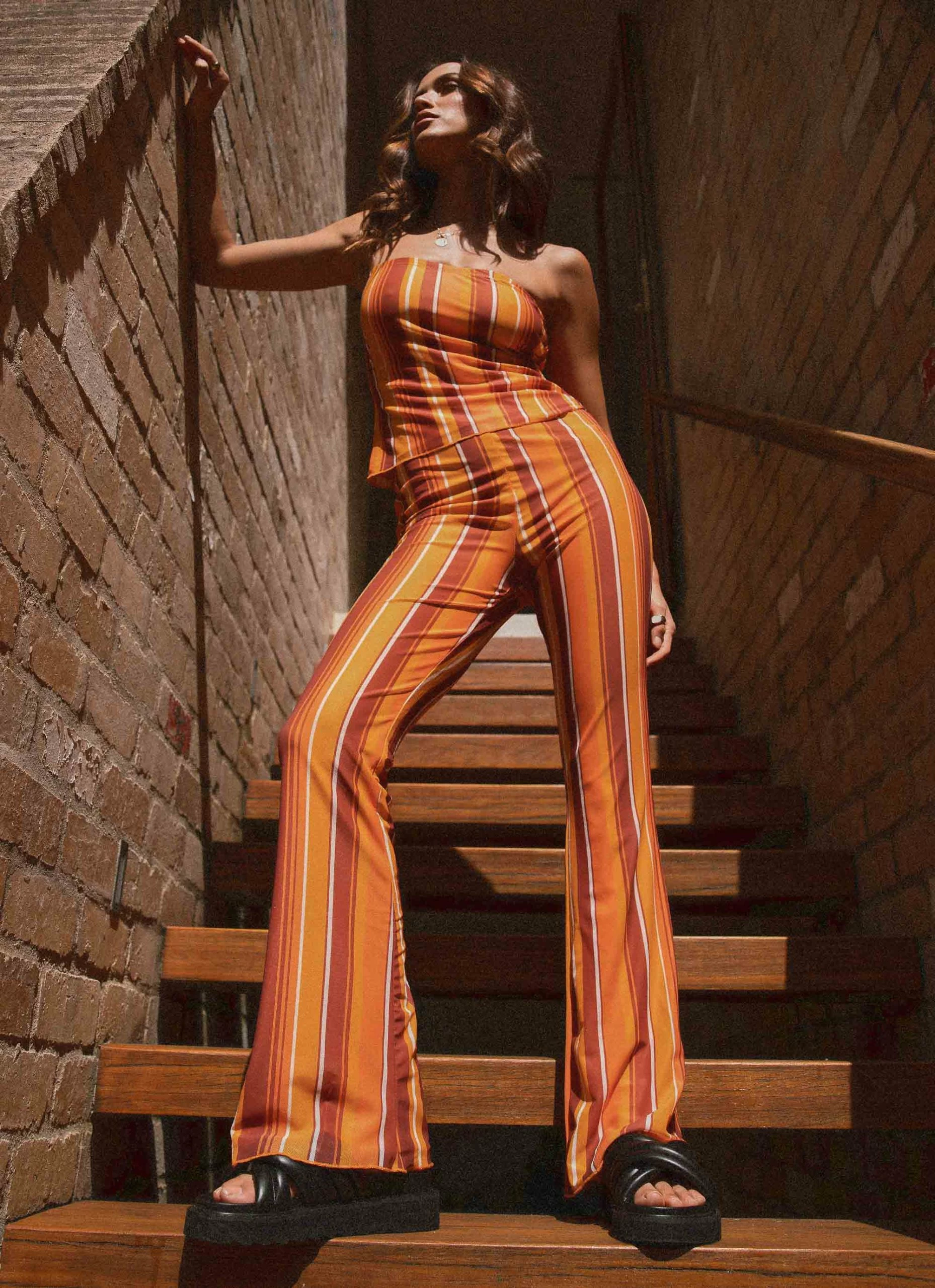 Peppermayo Exclusive Catching Last Light Pants - Golden Hour Stripe 3 Peppermayo Exclusive Catching Last Light Pants - Golden Hour Stripe