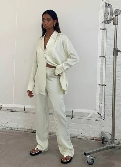 4TH & RECKLESS Faro Trouser - Off White