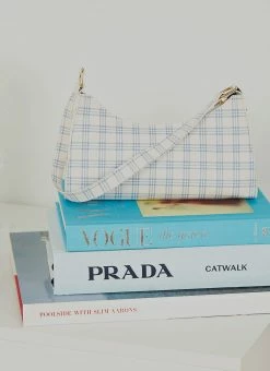 Peppermayo Avalon Handbag - Blue Gingham -Peppermayo Shop 4a69b74cccc0496c869c48566c08e301