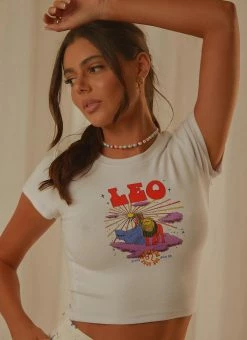 Wrangler Leo Baby Tee - White