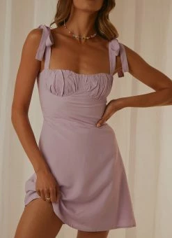 Peppermayo Exclusive French Kiss Mini Dress - Lilac