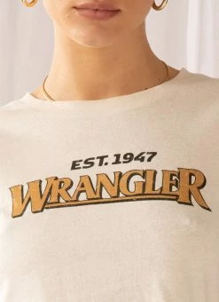 Wrangler The Highway Tee - Ecru -Peppermayo Shop 4ed3a88c22b04623a2a5142b810e5ef6