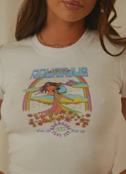 Wrangler Aquarius Baby Tee - White 12 Wrangler Aquarius Baby Tee - White -Peppermayo Shop 4f853f1a050841d0a814277189e07013