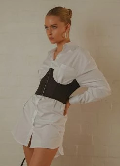 Peppermayo Exclusive Summer Fade Underbust Corset - Black -Peppermayo Shop 5093c3b1051749dcbc0228c1a75a0e71