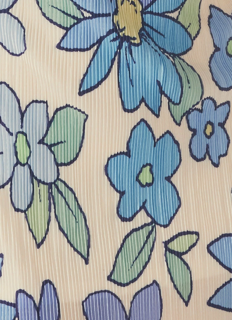 Peppermayo Exclusive Love From Europe Halter Plisse Dress - Blue Blossom 8 Peppermayo Exclusive Love From Europe Halter Plisse Dress - Blue Blossom - Image 6