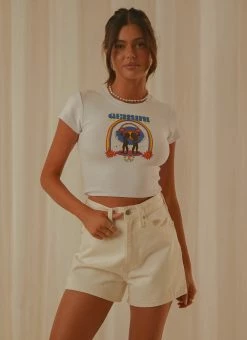 Wrangler Gemini Baby Tee - White