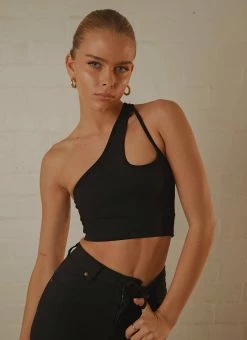 Peppermayo Exclusive Cedar Crop Top - Black