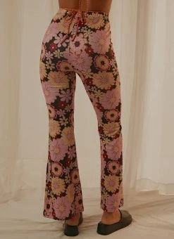 Peppermayo Disco Lovers Pants - Floral Print -Peppermayo Shop 5918655c0e02444b8d32dc1e2b2eec1d