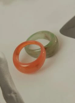 Peppermayo See The World Resin Ring - Orange
