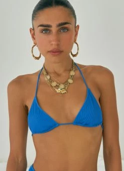 LaHana Swim Billy Top - Ribbed Blue Sapphire