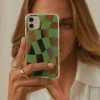 Peppermayo Time Warp IPhone Case - Gren Warp Check -Peppermayo Shop 5cd56bd768f64abf873de94dfa165ebc