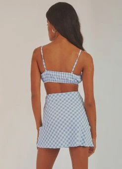 Peppermayo Same Love Crop Top - Blue Gingham -Peppermayo Shop 5d45834587ca4948a2858a191ad2fa81