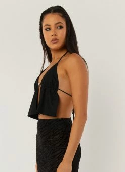 Peppermayo Exclusive Mystic Halter Top - Black -Peppermayo Shop 5df6f14a4bc44c308b64c1dcd3dc53ab