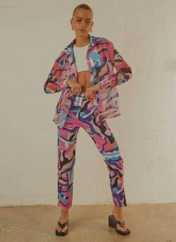 Peppermayo Exclusive Electric Avenue Pants - 80s Retro