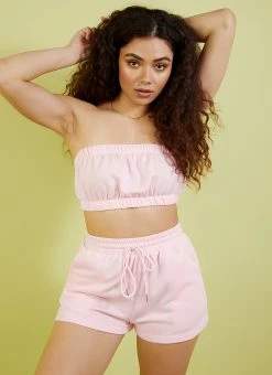 Peppermayo Centre Mark Crop - Pink