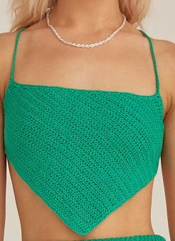 Riley Hubatka X Peppermayo Tan Lines Crochet Crop Top - Green 15 Riley Hubatka X Peppermayo Tan Lines Crochet Crop Top - Green -Peppermayo Shop 63a930dd6bc347018f2bae7773611f2e