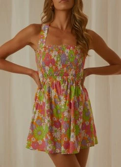 Peppermayo Exclusive European Towns Mini Dress - 70s Floral
