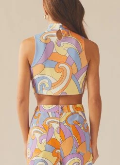 Peppermayo Exclusive Paradising Mesh Top - Retro Swirl 12 Peppermayo Exclusive Paradising Mesh Top - Retro Swirl -Peppermayo Shop 67a1446dcb8e4f449a193863393b375a