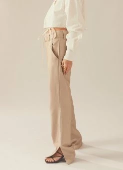 Peppermayo Exclusive Nuance Suit Pants - Oatmeal -Peppermayo Shop 683c6ab3a6c646cf883fcfc812871428