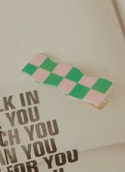 Peppermayo Kaia Hairclip - Pink/Green Wave -Peppermayo Shop 6b7e8229986b48b4a7bc6808da7364b0