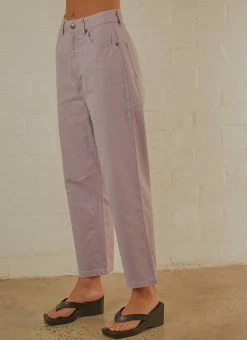 Afends Shelby Hemp Twill Wide Leg Pant - Lilac -Peppermayo Shop 6d631344e2c64196887c75d3fc1de15a