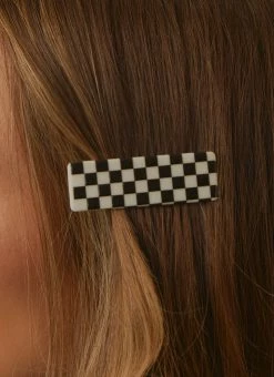 Peppermayo Kaia Hairclip - Black/ White -Peppermayo Shop 6e8927b04f05469b9428b1963fa307f6