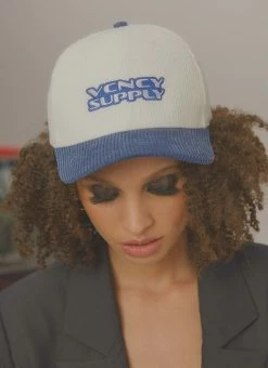 Vacancy Supply Revival Cap - White-Cobalt