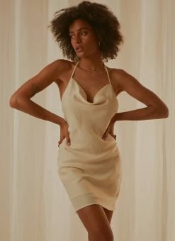 Peppermayo Exclusive Sardinia Mini Dress - Ivory