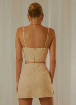 Peppermayo Exclusive Sunday Girl Bustier Crop - Neutral Check 11 Peppermayo Exclusive Sunday Girl Bustier Crop - Neutral Check -Peppermayo Shop 729299072ce240d4a7d1f3a99182bf45