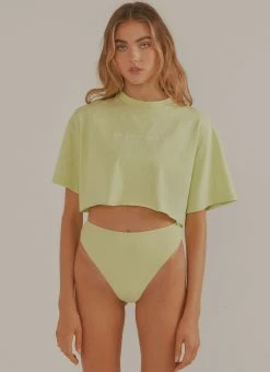 Vacancy Supply Sundance High Waisted Bottoms - Lime -Peppermayo Shop 72e7828c72e64b2797f4b9a8c94d632e