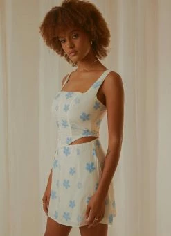 Peppermayo Exclusive Springtime Picnics Bustier - Blue Vista Floral -Peppermayo Shop 732541e1355249c68fbe21b83852e579