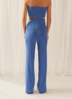 Peppermayo Exclusive Deep Water Knit Pants - Sky Blue -Peppermayo Shop 76712021d6964ed8a738766c9e928593