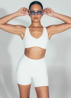 LaHana Swim Pippa Crop - Ribbed White