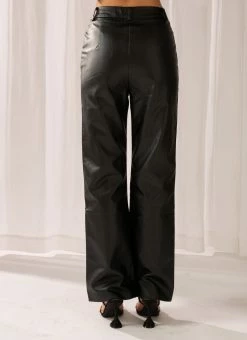 Peppermayo Exclusive Bad To The Bone PU Pants - Black -Peppermayo Shop 77e2564910ad4d82a71f67a8bfd6fed2