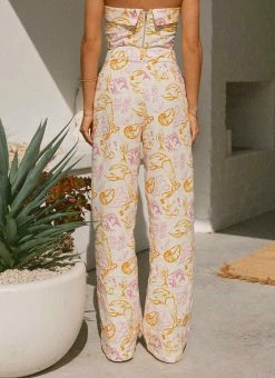 Peppermayo X Rikki Day Sicilian Linen Pants - Oceanus -Peppermayo Shop 78daac603859435fb0313091378481ab