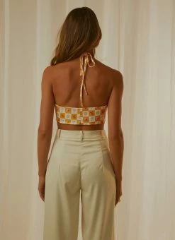 Peppermayo Exclusive Frankie Crop - Fruity Check -Peppermayo Shop 7c52fc05dcfa4db98252cc2d54a15d5a