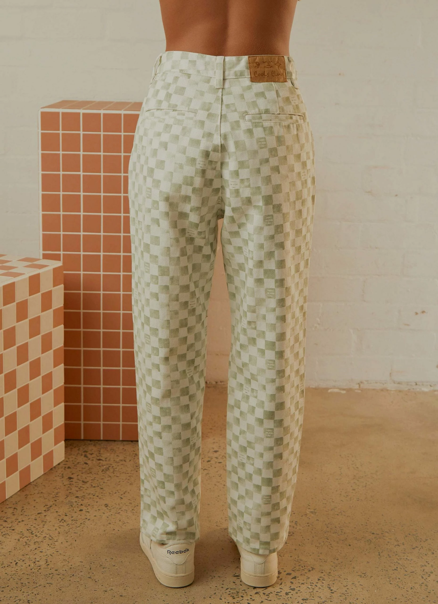 Cools Club California Pant - Sage Checker 8 Cools Club California Pant - Sage Checker - Image 6