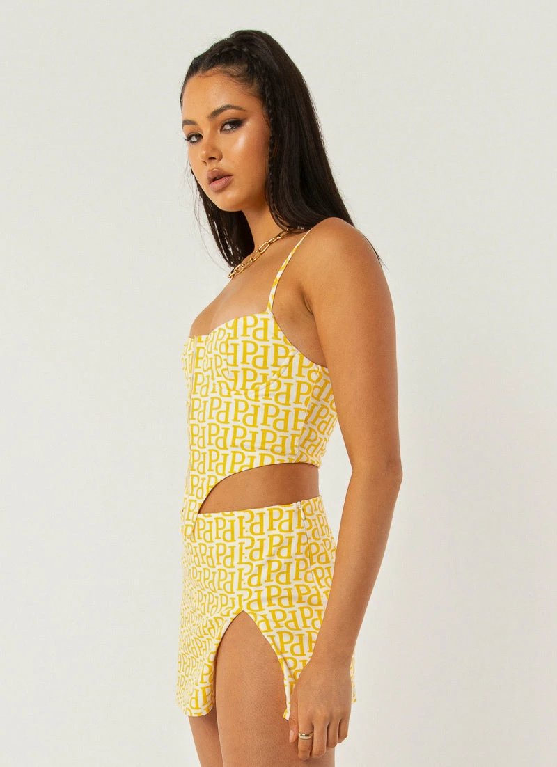 Peppermayo Exclusive Your Only One Bustier Top - Meadow Logo 7 Peppermayo Exclusive Your Only One Bustier Top - Meadow Logo - Image 5