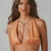 Peppermayo Exclusive Long Nights Crop Top - Orange Shimmer -Peppermayo Shop 7e11689305b04690992d9d1245a2c057