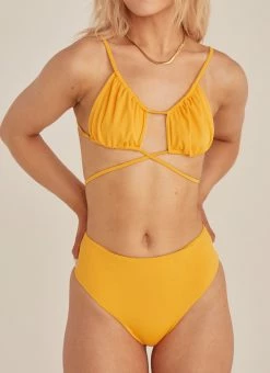 Riley Hubatka X Peppermayo Paradise City Bikini Top - Summer Mango -Peppermayo Shop 7e8a26a0de7b4b48a5581e783e35b0bf
