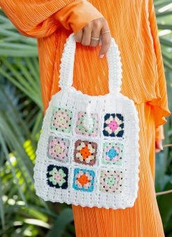 Peppermayo Ready For Summer Crochet Bag - White Multi