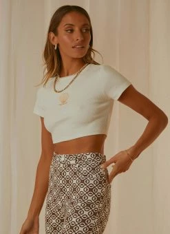 Peppermayo Exclusive Casa Del Sol Baby Tee - White -Peppermayo Shop 829d73d9eb6d4c98b4fcd82f50a71da6