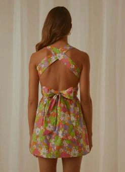 Peppermayo Exclusive European Towns Mini Dress - 70s Floral -Peppermayo Shop 84ba138769e94413ac1a8e9c3b2867cb