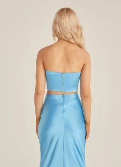 Riley Hubatka X Peppermayo Sweet Days Crop Top - Azure -Peppermayo Shop 872675f058e74708949db083ccaeea5d